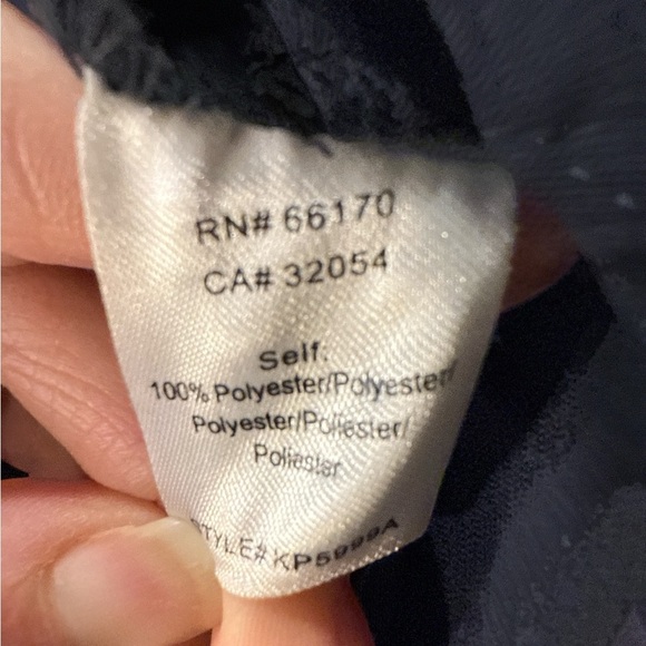 Greylin Blue Jumpsuit with Waist Tie and Short Sleeves - Picture 9 of 10